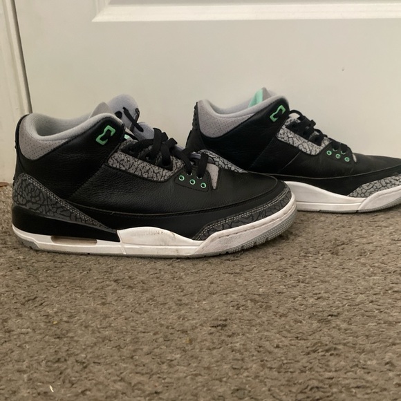 Jordan Black and Gray Sneakers with Textured Upper and White Midsole